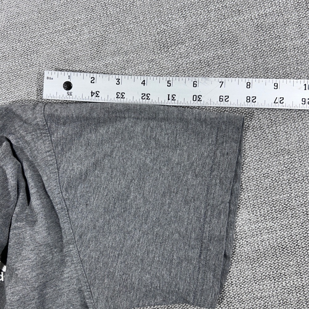 Adidas T-Shirt Mens Small Gray Good Short Sleeve Embroidered Logo Heathered - Picture 7 of 8